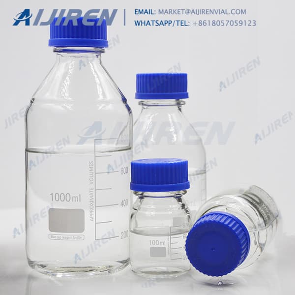 with GL80 screw caps glass reagent bottle